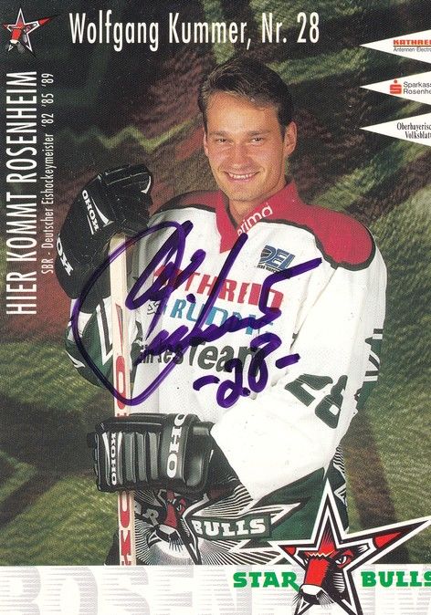 Autogramm Eishockey | Starbulls Rosenheim | 1990er | Wolfgang KUMMER