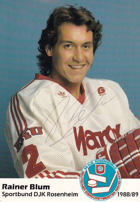 Autogramm Eishockey | SB Rosenheim | 1988 | Rainer BLUM