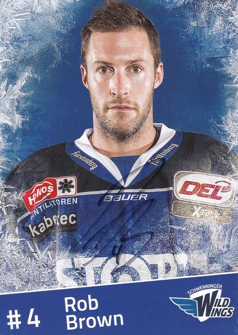 Autogramm Eishockey | Schwenninger Wild Wings | 2010er | Rob BROWN