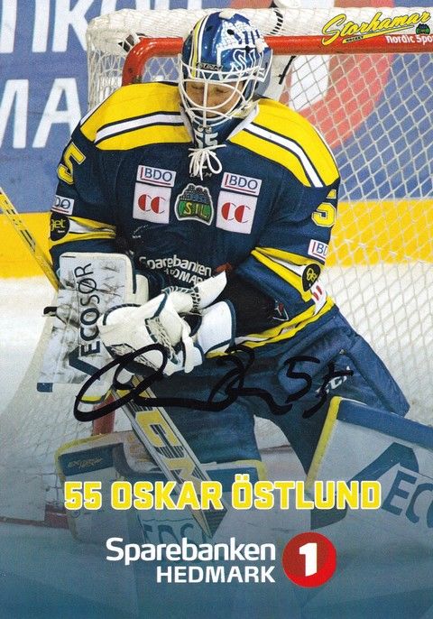 Autogramm Eishockey | Storhamar (Norwegen) | 2010er | Oskar ÖSTLUND