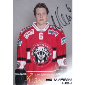 Autogramm Eishockey | EHC Winterthur | 2017 | Marwin LEU