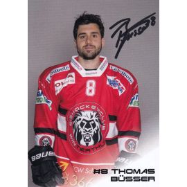 Autogramm Eishockey | EHC Winterthur | 2017 | Thomas BÜSSER