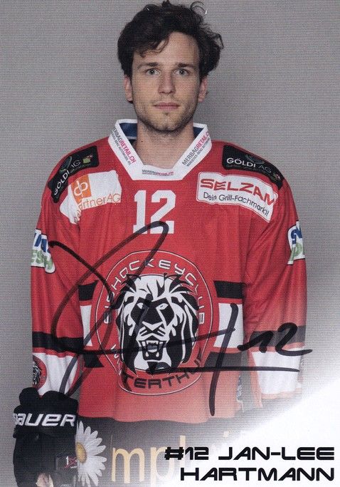 Autogramm Eishockey | EHC Winterthur | 2017 | Jan-Lee HARTMANN