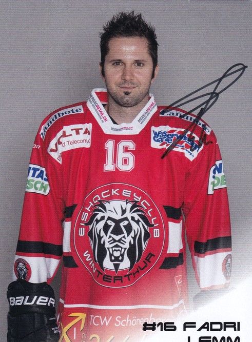 Autogramm Eishockey | EHC Winterthur | 2017 | Fadri LEMM