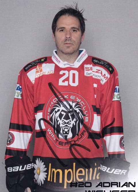 Autogramm Eishockey | EHC Winterthur | 2017 | Adrian WICHSER