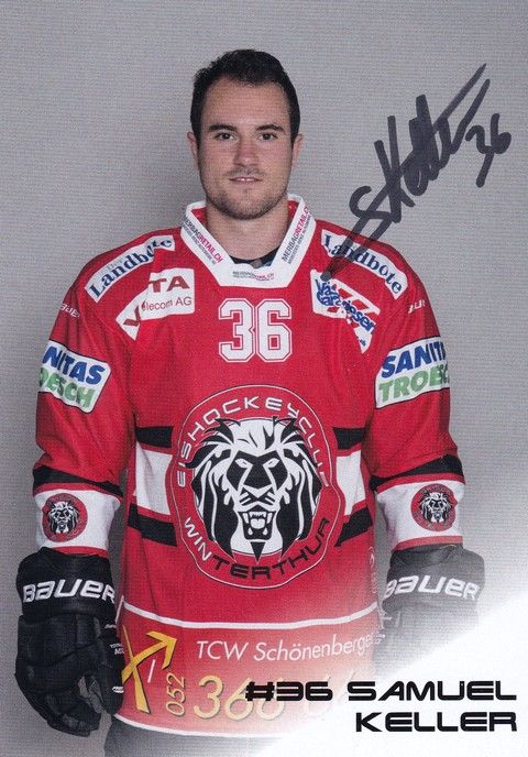 Autogramm Eishockey | EHC Winterthur | 2017 | Samuel KELLER