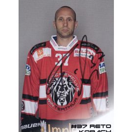 Autogramm Eishockey | EHC Winterthur | 2017 | Reto KOBACH