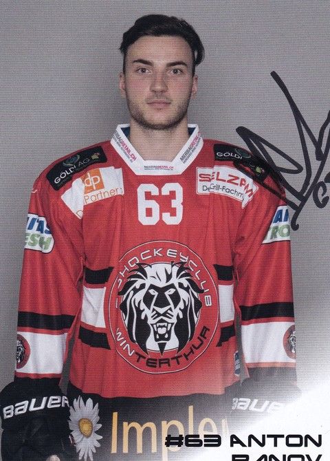 Autogramm Eishockey | EHC Winterthur | 2017 | Anton RANOV