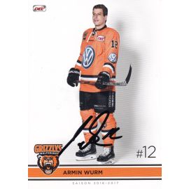 Autogramm Eishockey | Grizzly Adams Wolfsburg | 2016 | Armin WURM