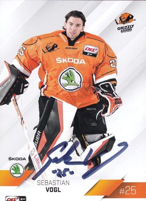 Autogramm Eishockey | Grizzly Adams Wolfsburg | 2014 | Sebastian VOGL