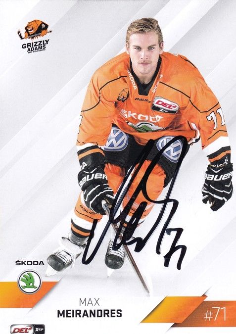 Autogramm Eishockey | Grizzly Adams Wolfsburg | 2014 | Max MEIRANDRES