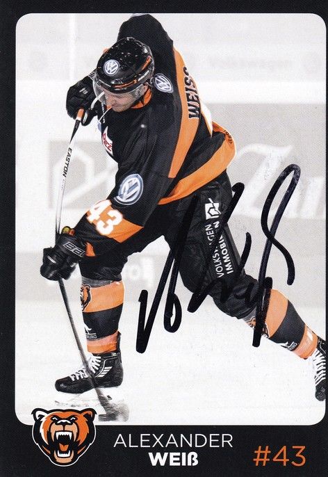 Autogramm Eishockey | Grizzly Adams Wolfsburg | 2017 | Alexander WEISS