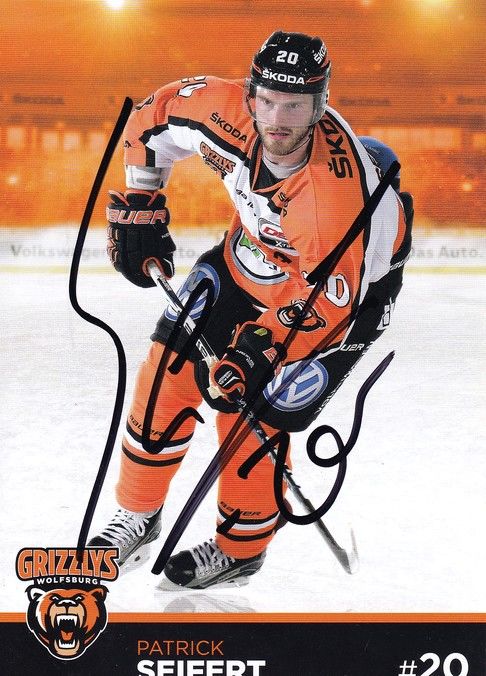 Autogramm Eishockey | Grizzly Adams Wolfsburg | 2015 | Patrick SEIFERT