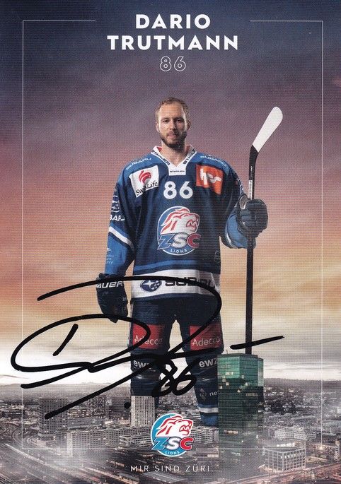 Autogramm Eishockey | ZSC Lions Zürich | 2021 | Dario TRUTMANN