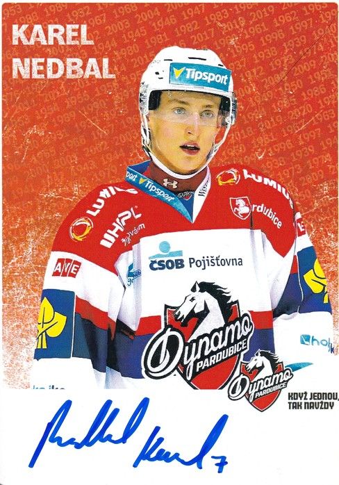 Autogramm Eishockey | Dynamo Pardubice (CZ) | 2010er | Karel NEDBAL