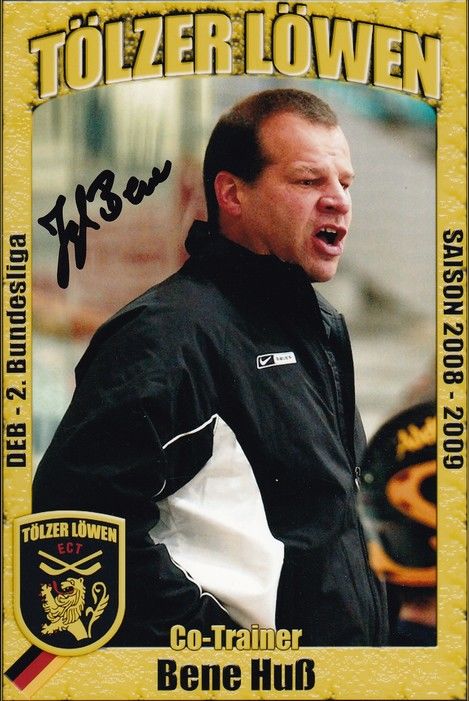 Autogramm Eishockey | Tölzer Löwen | 2008 Foto | Bene HUSS