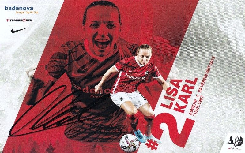 Autogramm Fussball (D) | SC Freiburg | 2021 | Lisa KARL