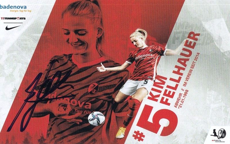 Autogramm Fussball (D) | SC Freiburg | 2021 | Kim FELLHAUER