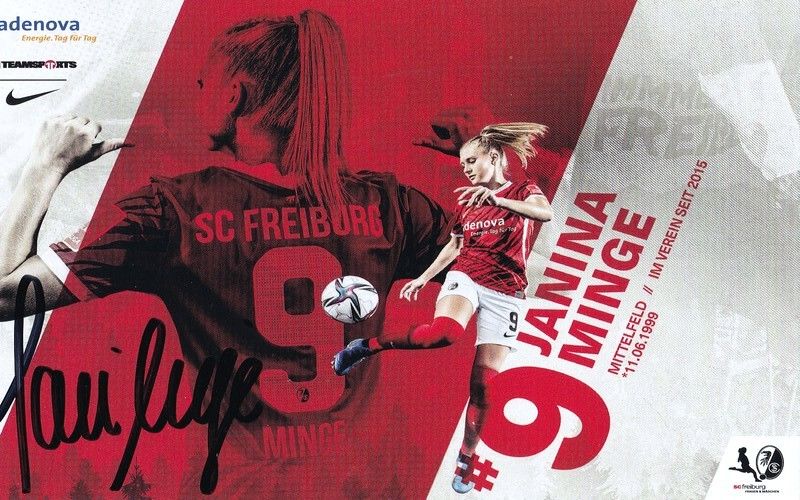 Autogramm Fussball (D) | SC Freiburg | 2021 | Janina MINGE