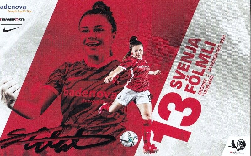 Autogramm Fussball (D) | SC Freiburg | 2021 | Svenja FÖLMLI