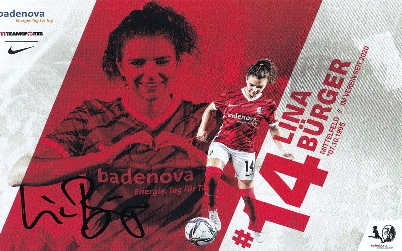Autogramm Fussball (D) | SC Freiburg | 2021 | Lina BÜRGER
