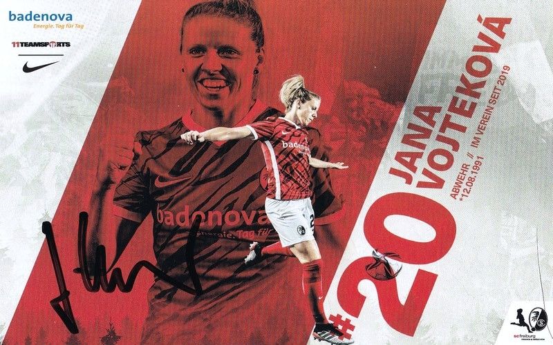 Autogramm Fussball (D) | SC Freiburg | 2021 | Jana VOJTEKOVA