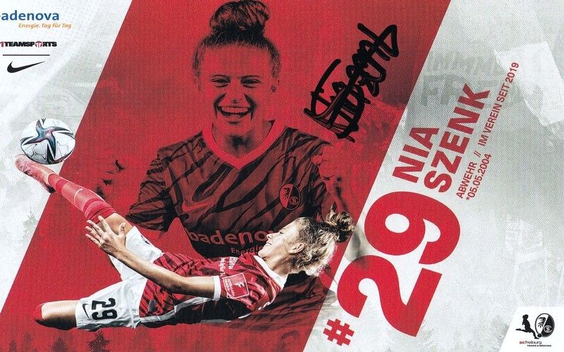 Autogramm Fussball (D) | SC Freiburg | 2021 | Nia SZENK