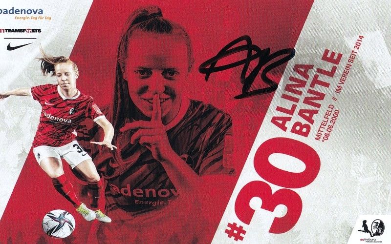 Autogramm Fussball (D) | SC Freiburg | 2021 | Alina BANTLE