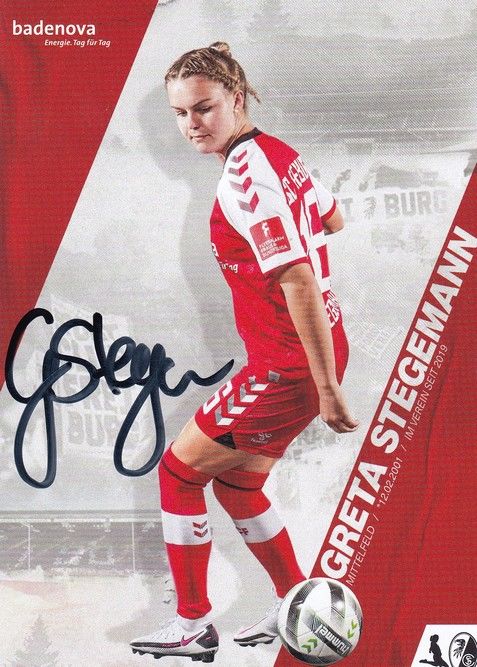 Autogramm Fussball (D) | SC Freiburg | 2020 | Greta STEGEMANN