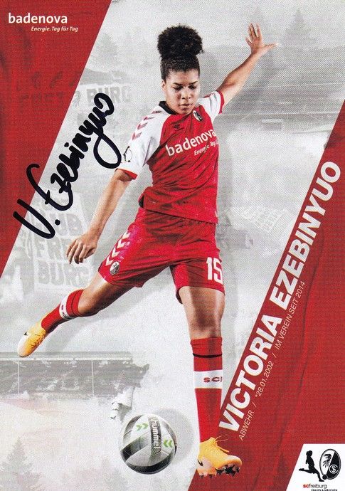 Autogramm Fussball (D) | SC Freiburg | 2020 | Victoria EZEBINYUO