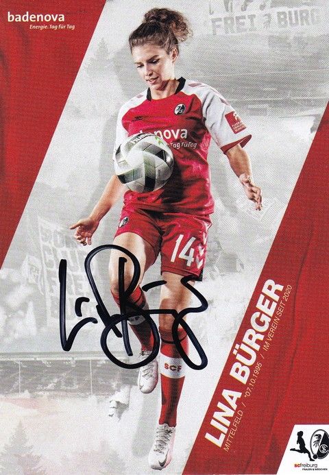 Autogramm Fussball (D) | SC Freiburg | 2020 | Lina BÜRGER