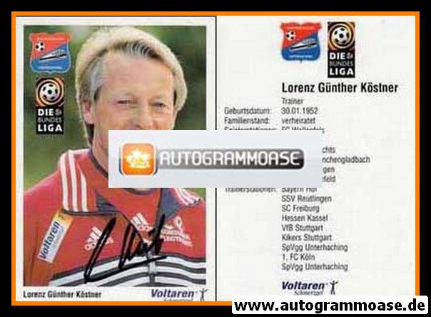 Autogramm Fussball | SpVgg Unterhaching | 1999 | Lorenz-Günther KÖSTNER