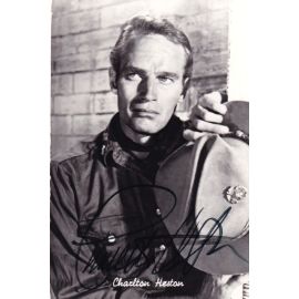 Autogramm Film (USA) | Charlton HESTON | 1963 "55 Days At Peking"