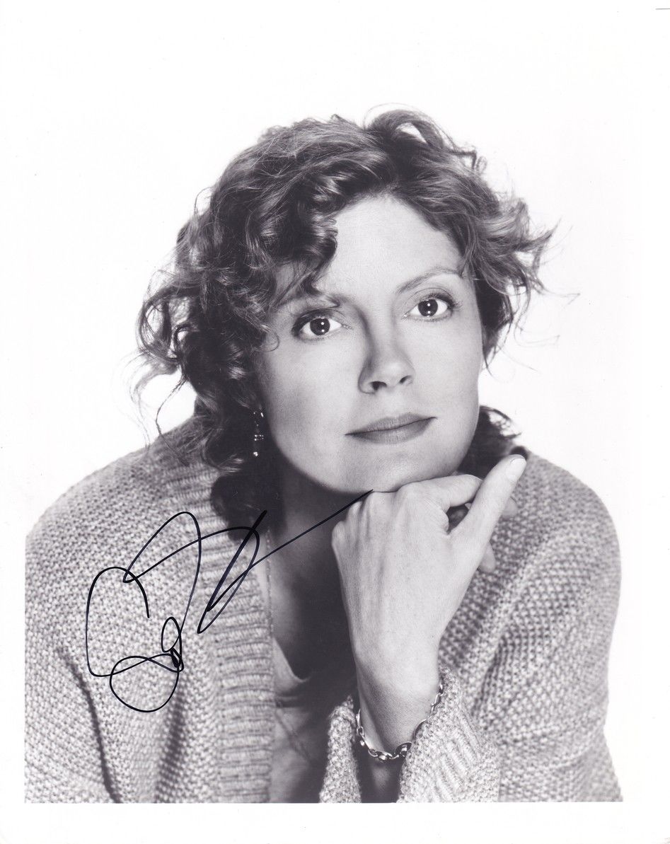 Autogramm Film (USA) | Susan SARANDON | 1990er Foto (Portrait SW) XL