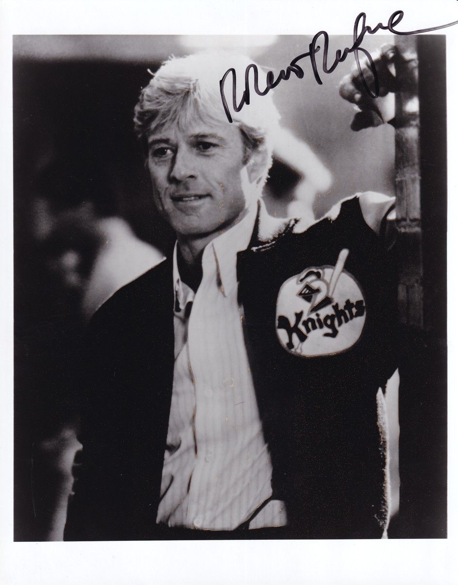 Autogramm Film (USA) | Robert REDFORD | 1984 Foto "The Natural" XL