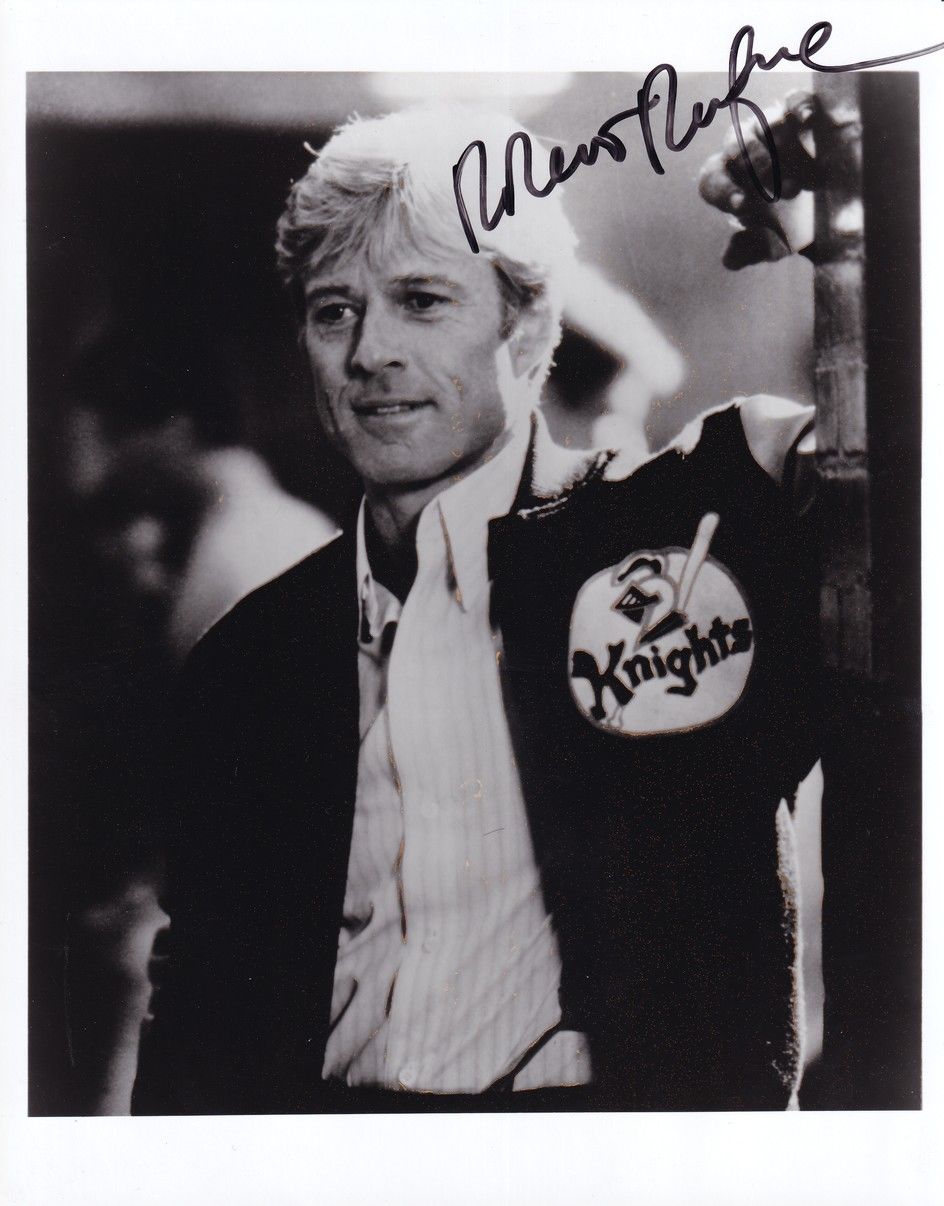 Autogramm Film (USA) | Robert REDFORD | 1984 Foto "The Natural" (Portrait SW XL)