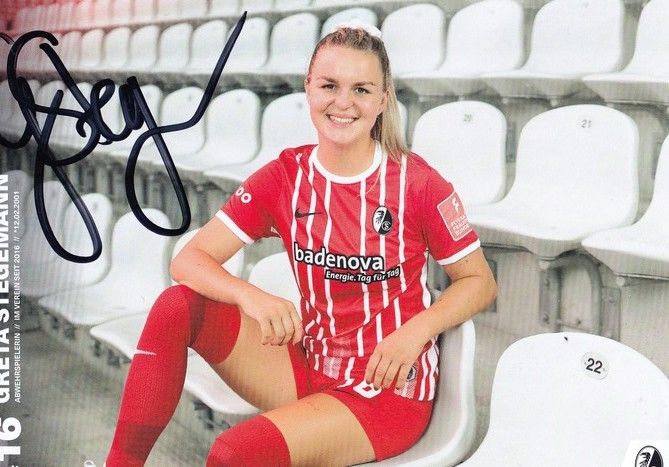 Autogramm Fussball (D) | SC Freiburg | 2022 | Greta STEGEMANN