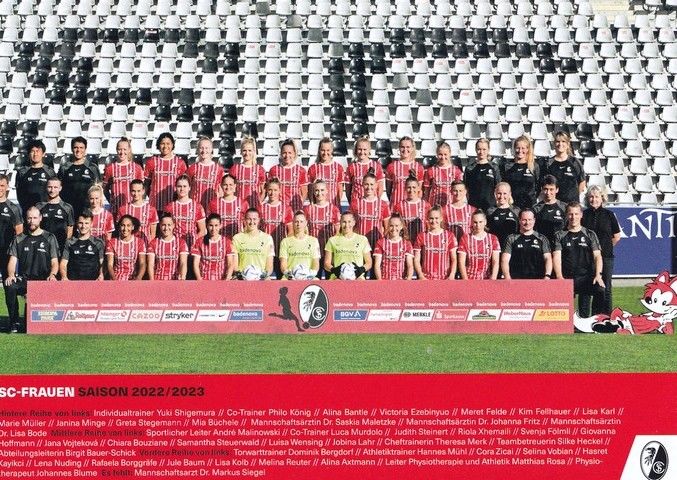 Mannschaftskarte Fussball (D) | SC Freiburg | 2022