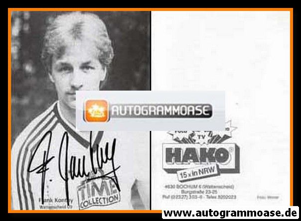 Autogramm Fussball | SG Wattenscheid 09 | 1987 | Frank KONTNY