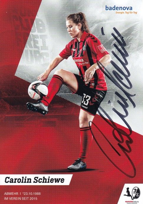 Autogramm Fussball (D) | SC Freiburg | 2019 | Carolin SCHIEWE
