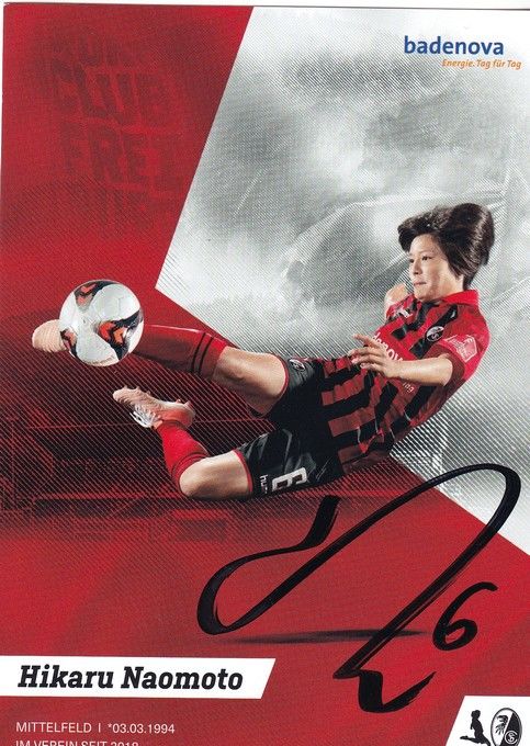 Autogramm Fussball (D) | SC Freiburg | 2019 | Hikaru NAOMOTO