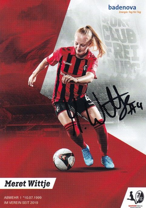 Autogramm Fussball (D) | SC Freiburg | 2019 | Meret WITTJE