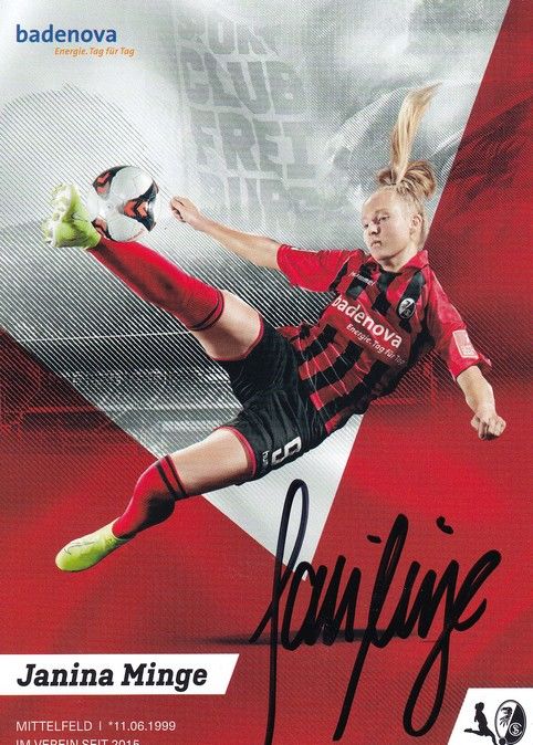 Autogramm Fussball (D) | SC Freiburg | 2019 | Janina MINGE