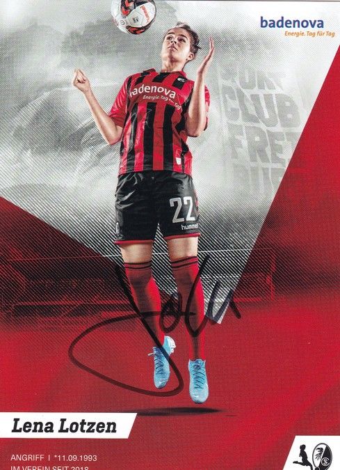Autogramm Fussball (D) | SC Freiburg | 2019 | Lena LOTZEN