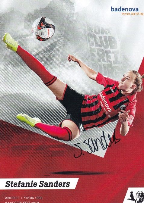 Autogramm Fussball (D) | SC Freiburg | 2019 | Stefanie SANDERS
