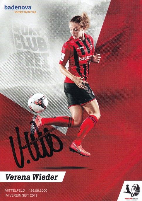 Autogramm Fussball (D) | SC Freiburg | 2019 | Verena WIEDER