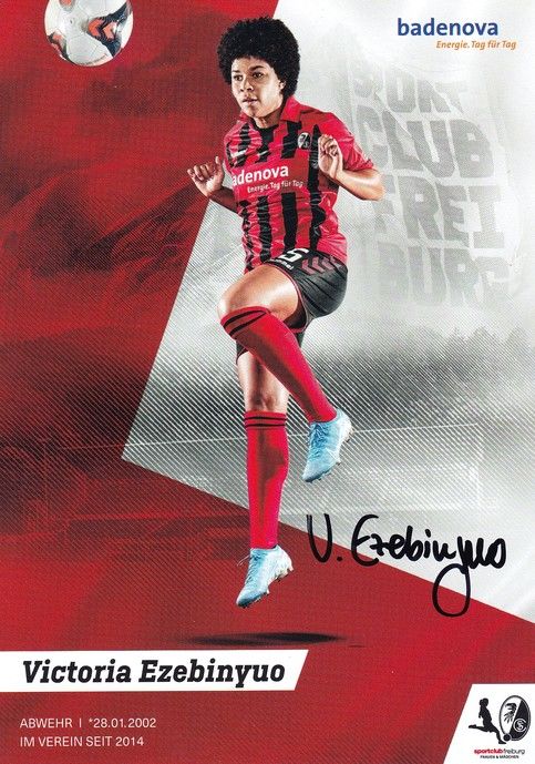 Autogramm Fussball (D) | SC Freiburg | 2019 | Victoria EZEBINYUO