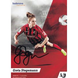 Autogramm Fussball (D) | SC Freiburg | 2019 | Greta STEGEMANN