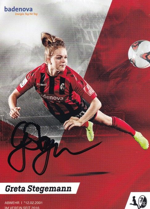 Autogramm Fussball (D) | SC Freiburg | 2019 | Greta STEGEMANN