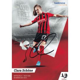Autogramm Fussball (D) | SC Freiburg | 2019 | Clara SCHÖNE
